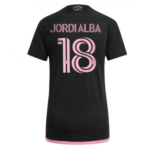 Dámy Fotbalový dres Inter Miami Jordi Alba #18 2024-25 Venkovní Krátký Rukáv